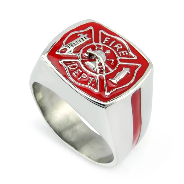 Бесплатная доставка панк нержавеющая сталь серебряный цвет черный красный эмаль