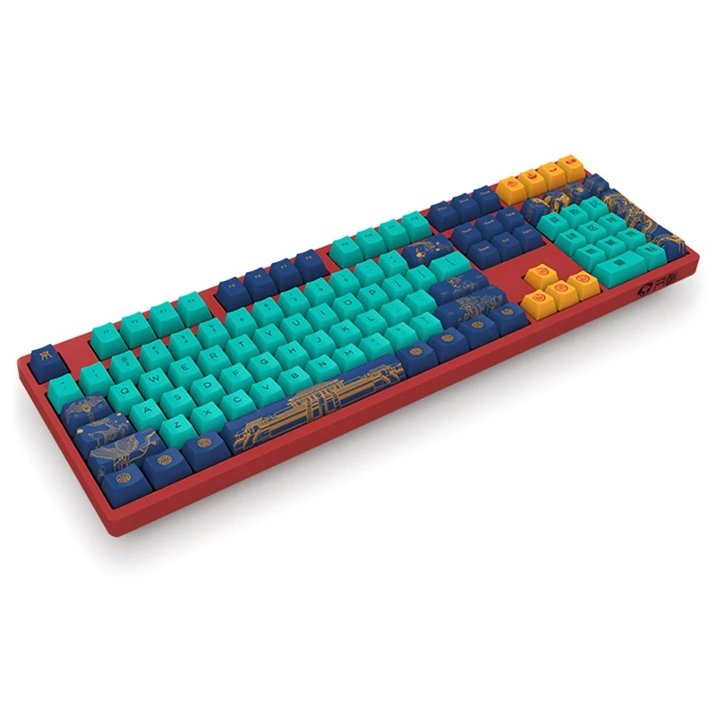 Akko Пекин 3108 V2 108 ключ PBT Keycap тип c Проводная Механическая игровая