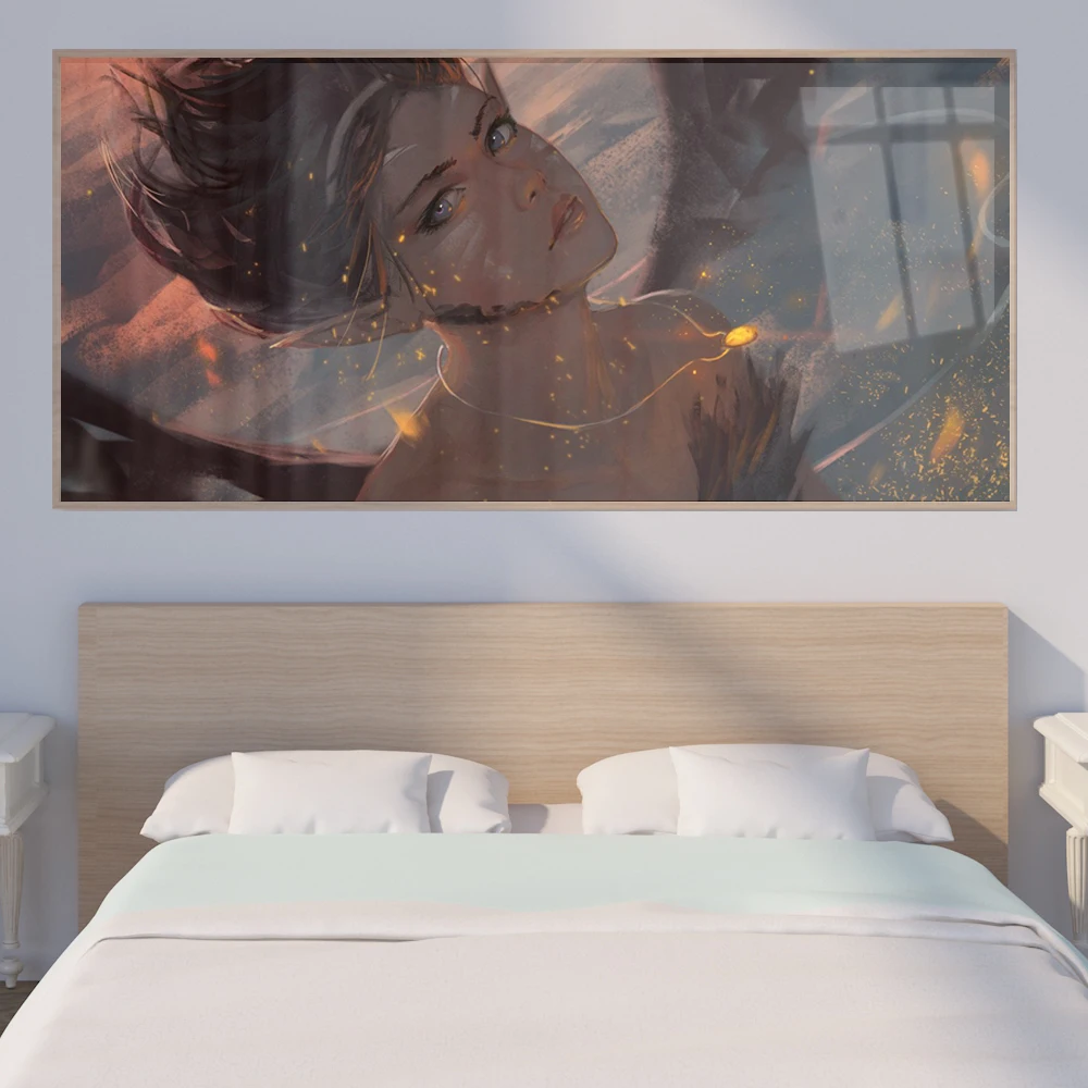 

Abstract oil painting animation poster Eagle Claw goddess art canvas painting living room corridor office home decoration mural