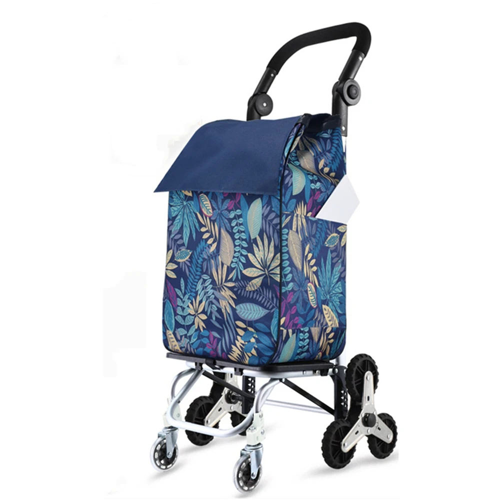 

LISM Grocery Cart with Wheels for Stairs Transports Groceries Laundry Luggage and Boxes Up Down Steps Trolley Cart with Wheels