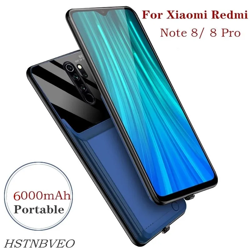

HSTNBVEO Portable Battery Charger Cases for Xiaomi Redmi Note 8 Power Bank Charging Cover for Redmi Note 8 Pro Battery Case
