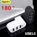 Multi 3.0 usb-хаб Mini USB3.0 Hub Высокоскоростной вращающийся на 180 градусов разветвитель-переходник для ноутбука, ноутбука, аксессуаров для компьютера