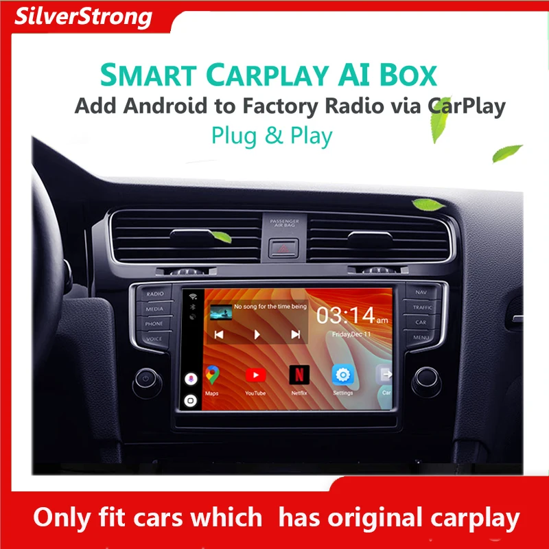

Универсальный Android AI BOX Автомобильный Стерео GPS плеер для VolksWagen VW Passat GOLF 7 CC CarPlay, подключи и работай, автомобильная ТВ-приставка