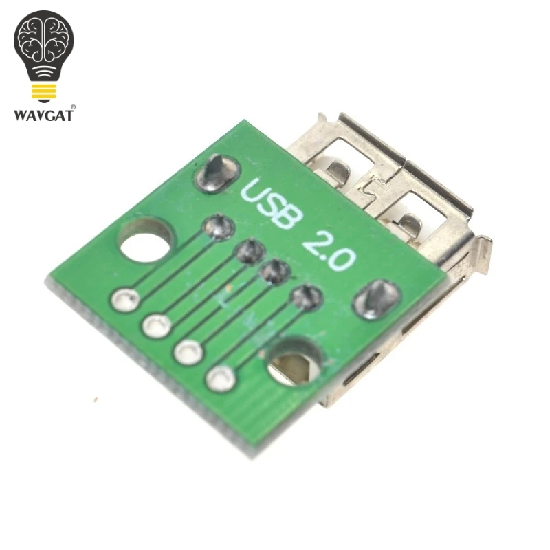 10 шт. USB2.0 переходник с женского на 4P DIP Switch плата адаптера модуль USB адаптер