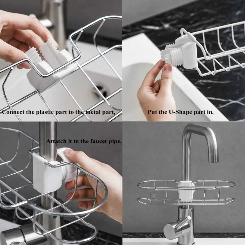 2019 практичный домашний кухонный органайзер для хранения моющего средства губки