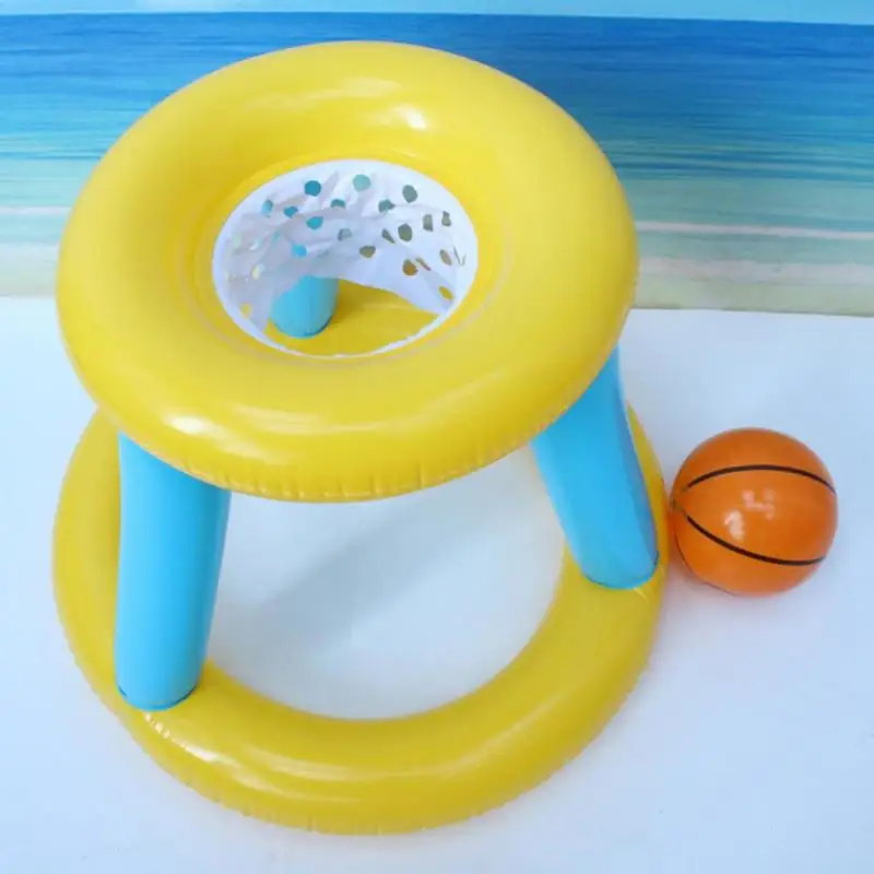 2021 Summer Floating Hoop Ring Inflatable Water Sports Funny Basketball Toss Game Swimming Rings Children Pool Toy | Спорт и