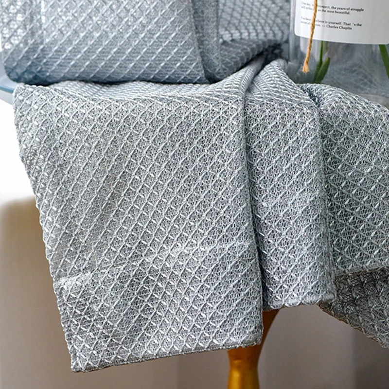 Nordic серый геометрический полые затемняющие шторы для Гостиная нежной вуали окна