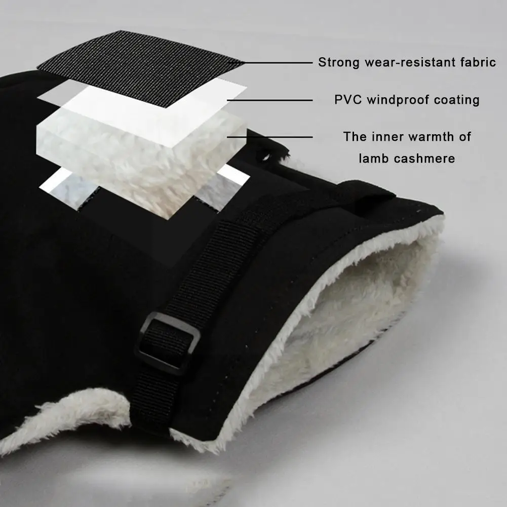 Универсальная муфта для Руля Мотоцикла зимние теплые рукавицы перчатки