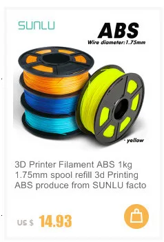 Производитель 3D нити ABS нити 1,75 многоцветные 1 кг пластиковые катушки 3D Принтер Нити impressora 3D нити