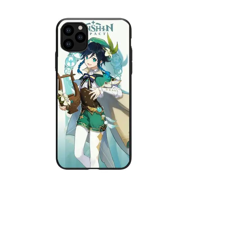 

Genshin Impact Anime Silicone Phone Case For iphone 5s 6 7 8 11 12 plus xsmax xr pro mini se Cover Fundas Coque
