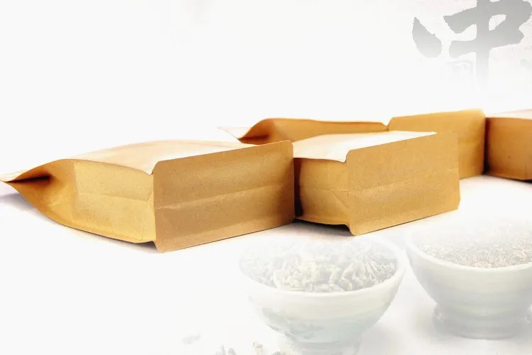 Free Shipping 50pcs 18x28cm (7.1''*11'') Kraft Paper Large Accordion Pocket Ziplock Packaging Bag | Дом и сад