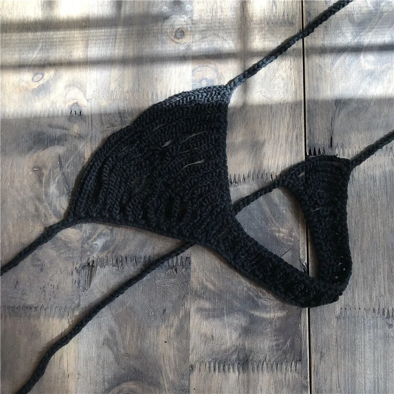 Бикини ручной работы с крючком женские стринги пляжная одежда сексуальные