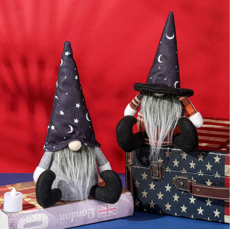 

Halloween 2021 Family Event Party Decoration Doll Pendant Ornament Happy Halloween Party Decoration Moon Topper Faceless Doll