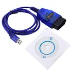 Автомобильный интерфейсный кабель USB Vag-Com KKL VAG-COM 409,1 OBD2 II OBD, диагностический сканер, Автомобильный Кабель Aux