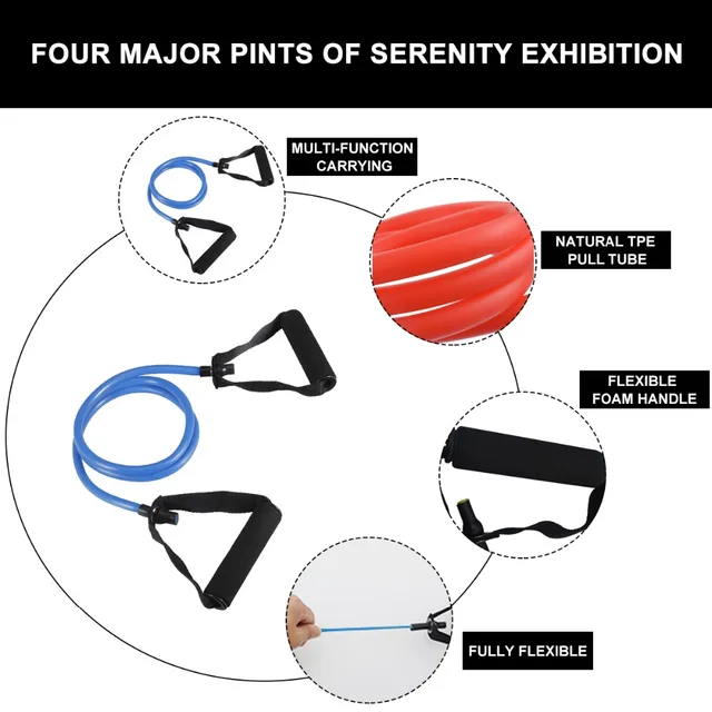 Yoga Pull Rope Elastic Resistance Bands 3