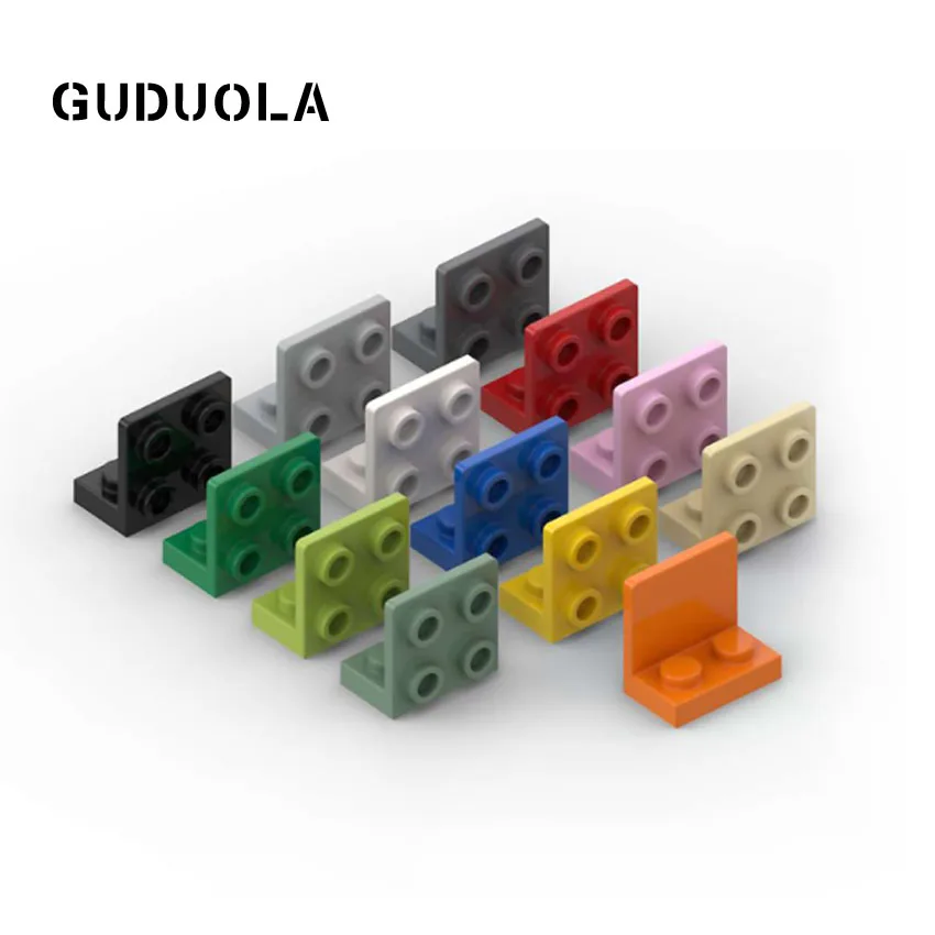 

Guduola Building Block Bracket 1x2-2x2 Up (99207) Small Particle Angular Plate 1.5 Bot. 1x2 2/2 MOC Build 50pcs/LOT