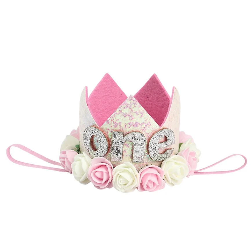 Hair Accessories For Girls Baby Flower Birthday Hat Children Party Crown Creative Photo Band | Детская одежда и обувь