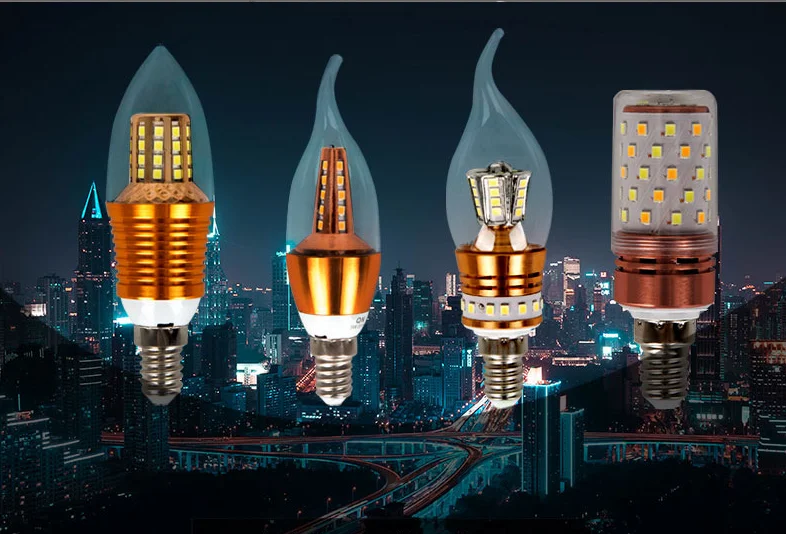 Светодиодный светильник в форме кукурузы метеора молотка свеча хрустальная