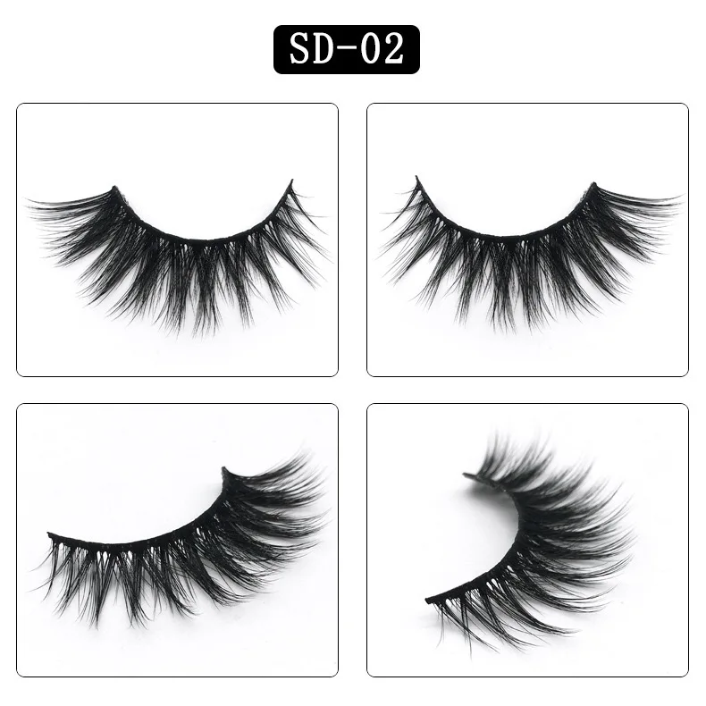 Clotobeauty 3d норковые ресницы накладные ресницы натуральные толстые длинные объемные ресницы тонкие Накладные ресницы макияж расширение-SD