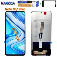 for xiaomi redmi note 9 pro lcd display 6 67 inch digitizer assembly touch screen frame for redmi note 9s replacement parts