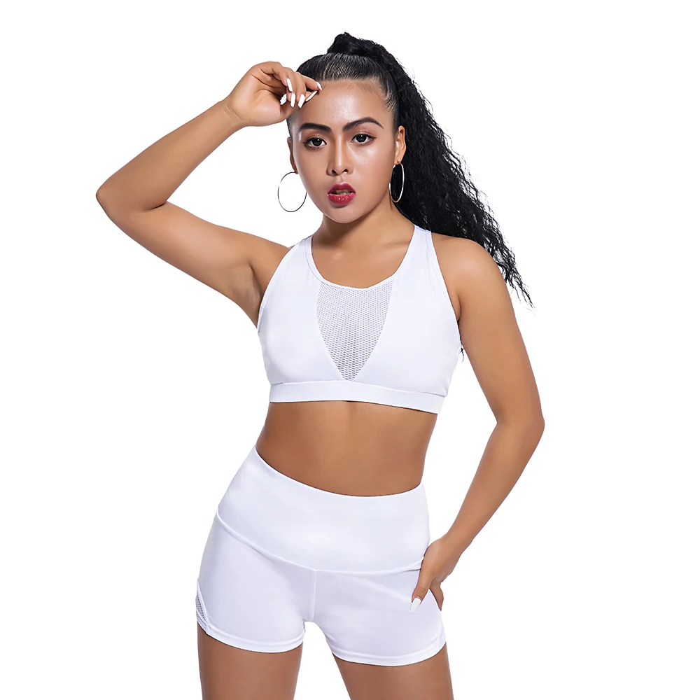 Женский комплект 2 шт. бесшовный для йоги спортивный костюм спортивная одежда