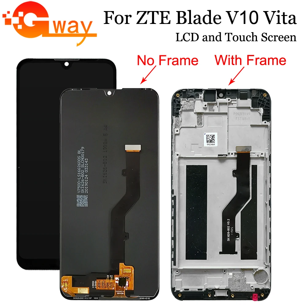 ЖК дисплей 6 26 дюйма для ZTE Blade V10 Vita сенсорный экран дигитайзер в сборе с рамкой