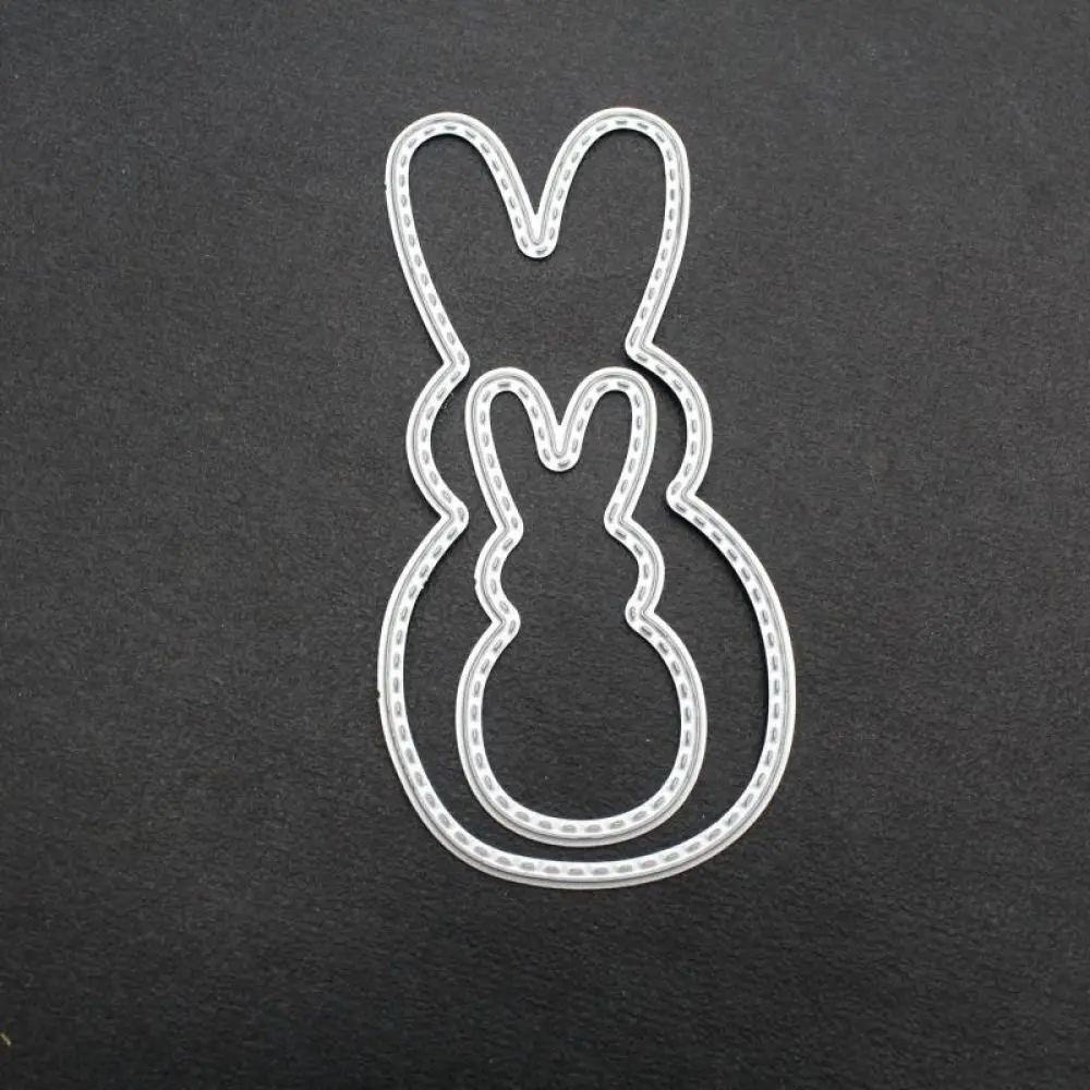 

Easter Rabbits Metal Cutting Dies Stencils for DIY Scrapbooking Album Paper Cards Decorative Crafts Embossing Die Cuts