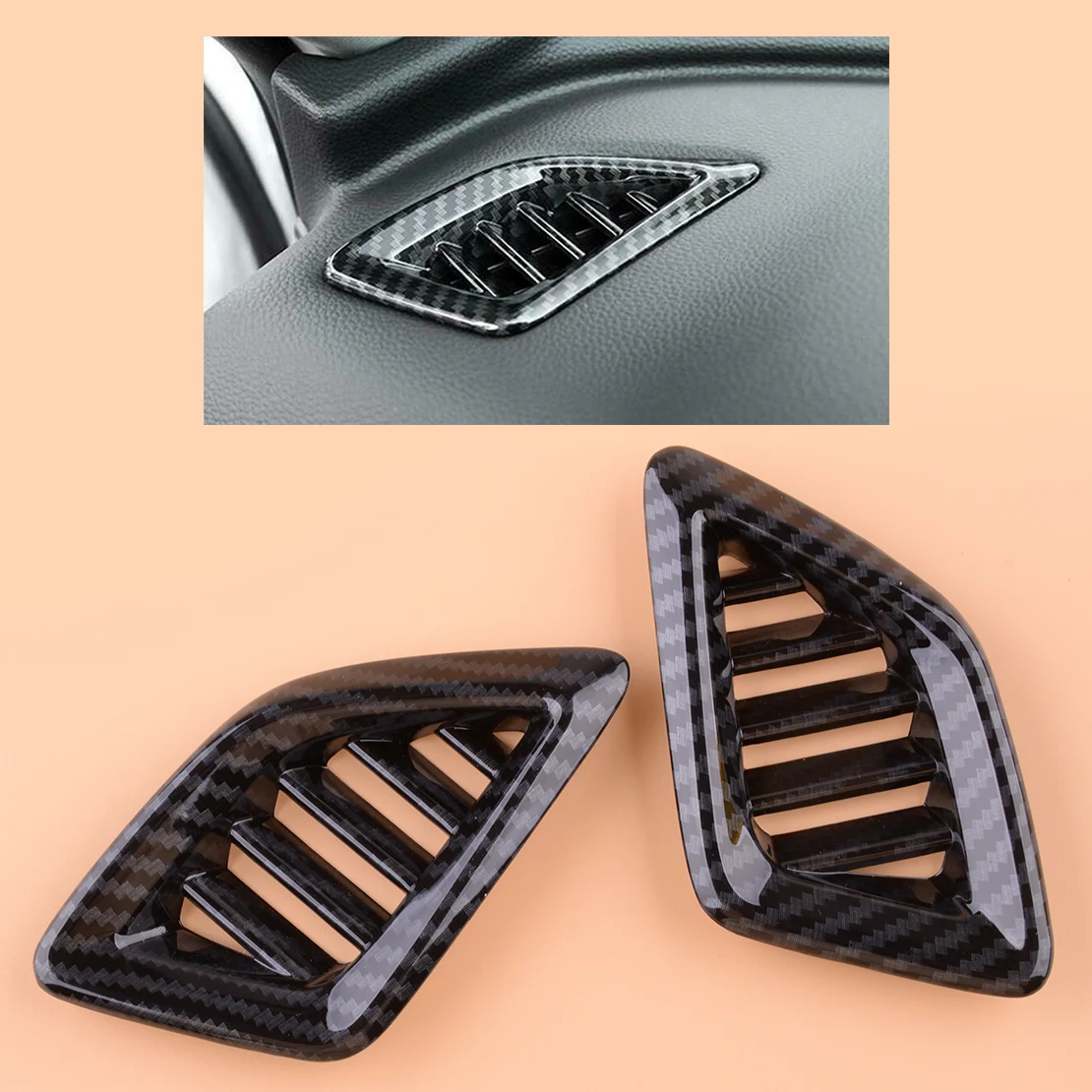 

2 шт., отделка из углеродного волокна для вентиляционного отверстия салона Honda Accord 2018 2019 2020