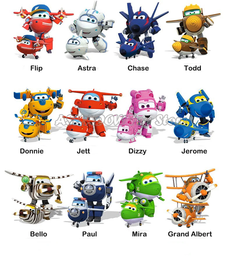 Большой размер! Суперкрылья 15 см игрушка фигурка деформация самолет робот Джетт