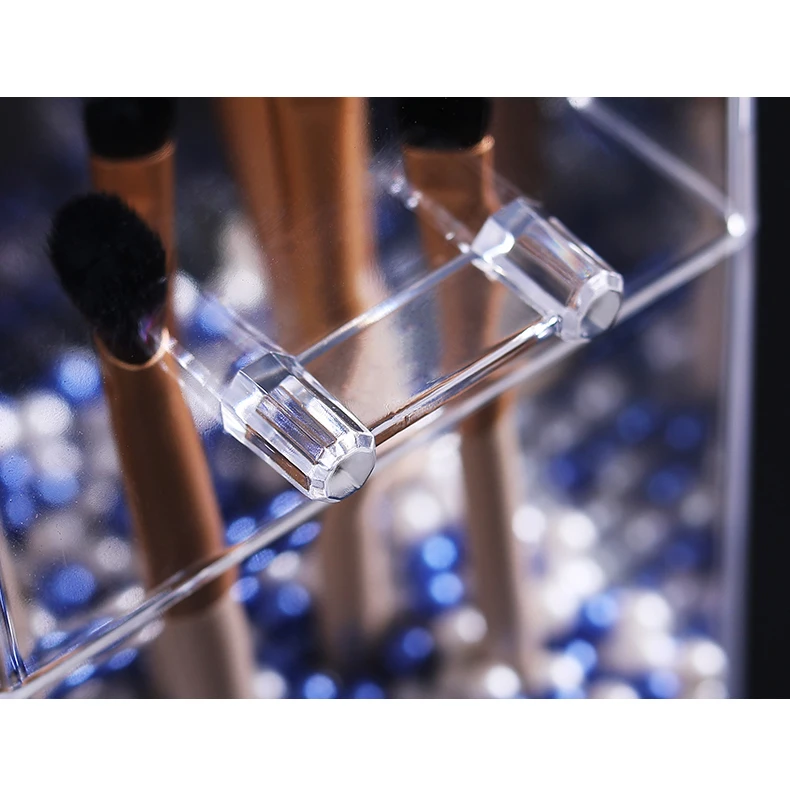 Шестигранный пластиковый органайзер для макияжа коробка хранения косметики