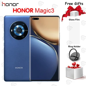 New Original HONOR Magic 3 5G Mobile Phone 6.76 Inch 120Hz OLED
Flexible Curved Screen Snapdragon 888 Octa Core NFC Smartphone