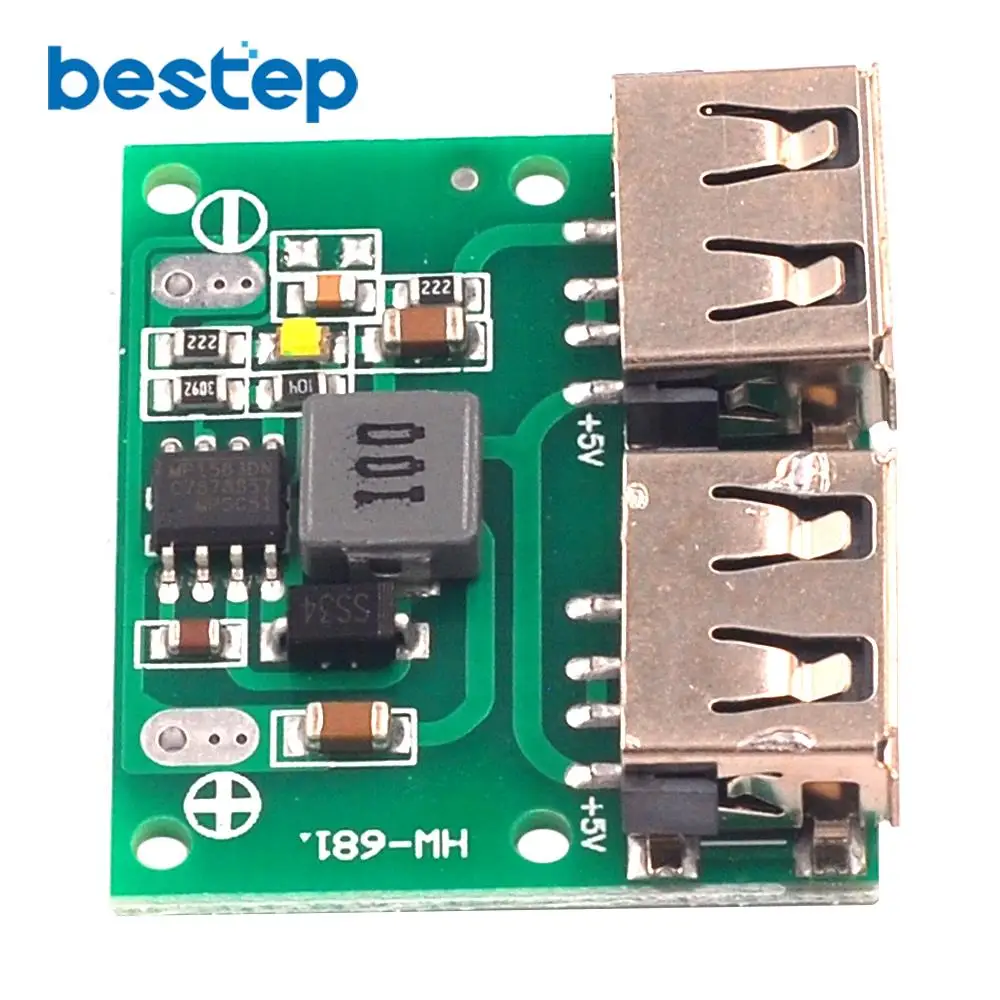 DC понижающее зарядное устройство Модуль питания двойной USB выход напряжение