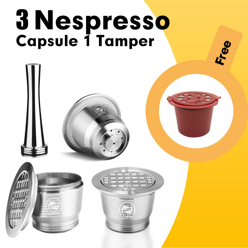 ICafilasComaptible с фильтром для кофемашины Nespresso многоразового капсула 2019