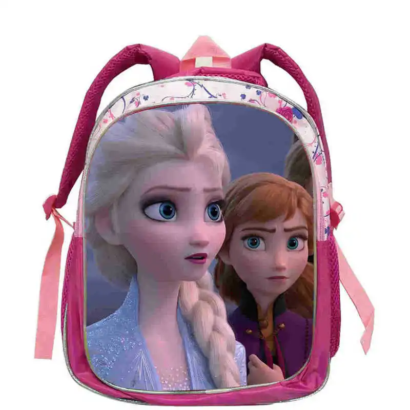 Disney New Kids Princess schoolbag Elsa girls boys children Cartoon backpack kindergarten School Bags | Багаж и сумки