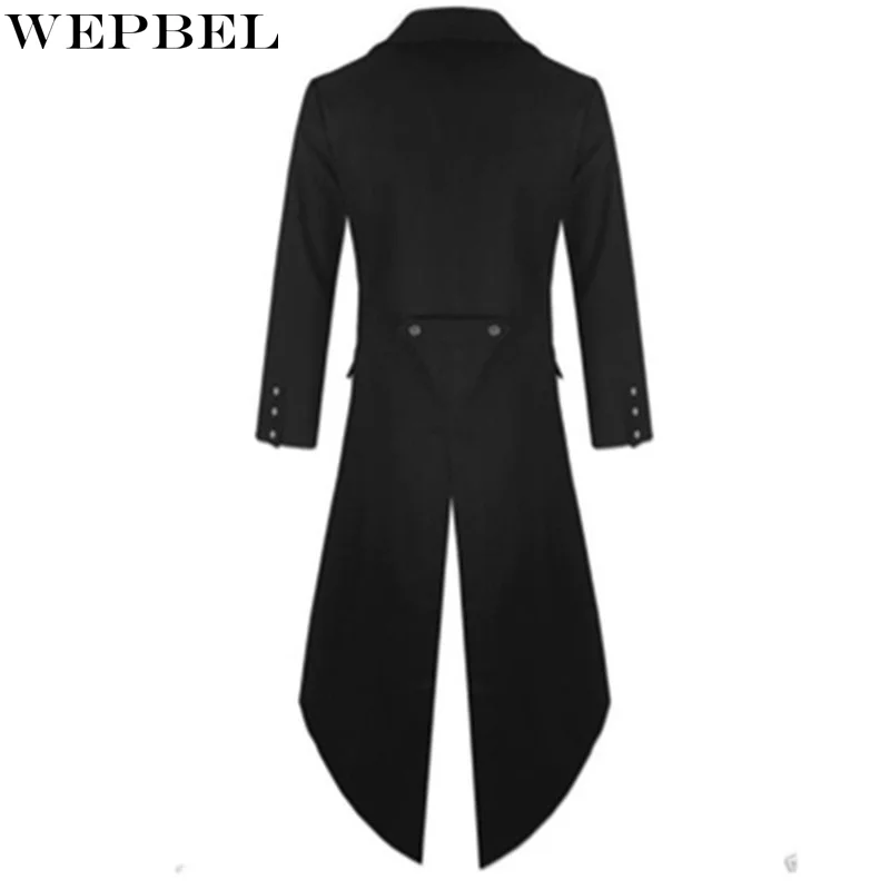 

Mandylandy Gentlemen Men's Coat Steampunk Vintage Tailcoat Jacket Gothic Victorian Frock Coat Men's Uniform Costume Party Dress