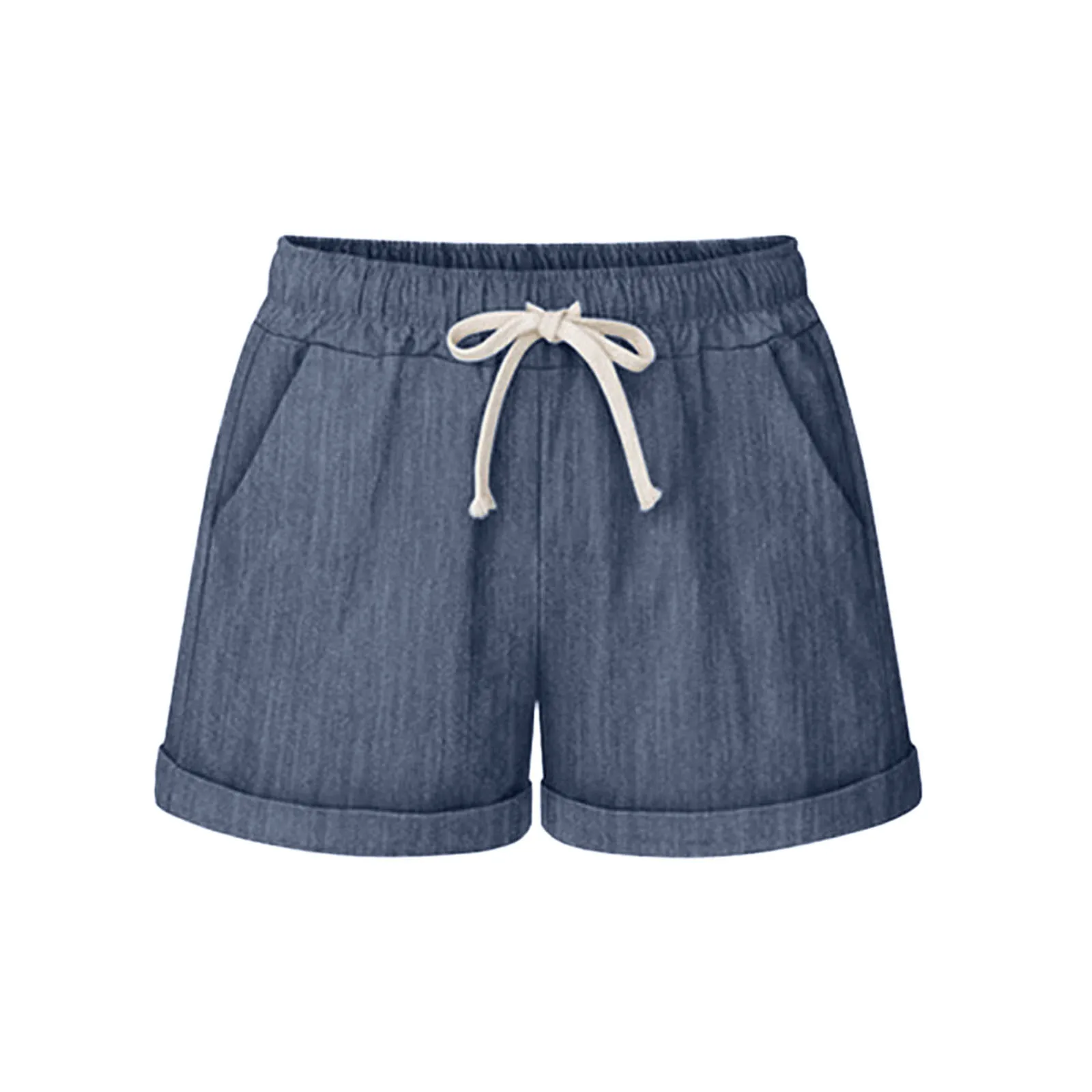 

Шорты женские карманные однотонные, спортивные брюки с широкими штанинами для бега, удобные повседневные штаны, большие размеры