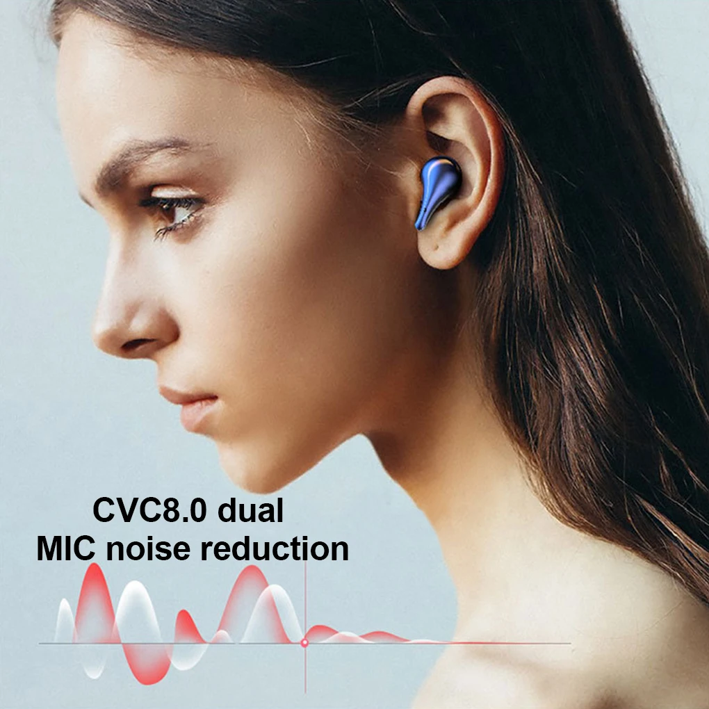 Беспроводные наушники-вкладыши V5.0 с поддержкой Bluetooth водонепроницаемость IPX5