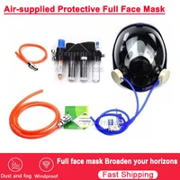 four in one functional air supply industrial respirator system 6800 air supply full face mask gas mask respirator