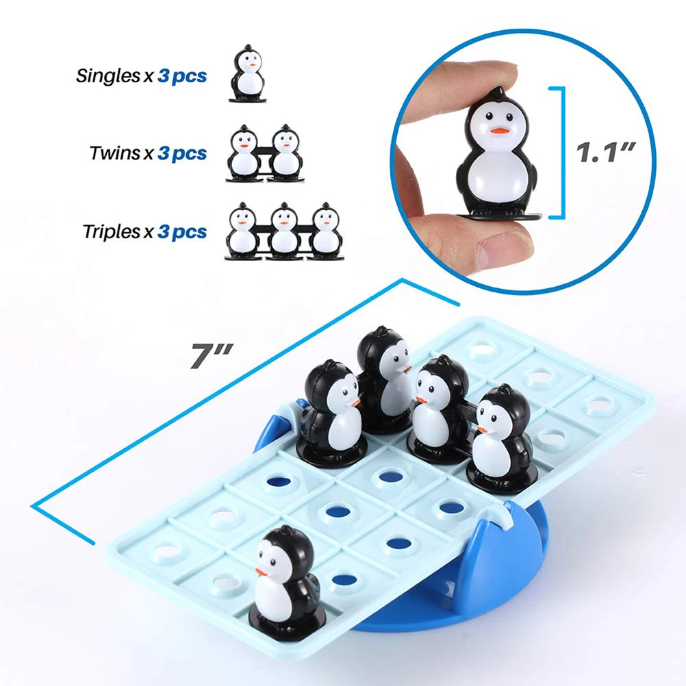 

Fun Penguin Balance Math Game Toy Smart Match Game Board Toys Balancing Scale Number Balance Game Kids Educational Toy