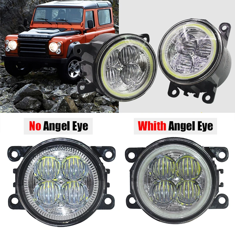 Buildreamen2 автомобиля 4000LM светодиодный туман светильник Ангел глаз DRL для Skoda Fabia I combi