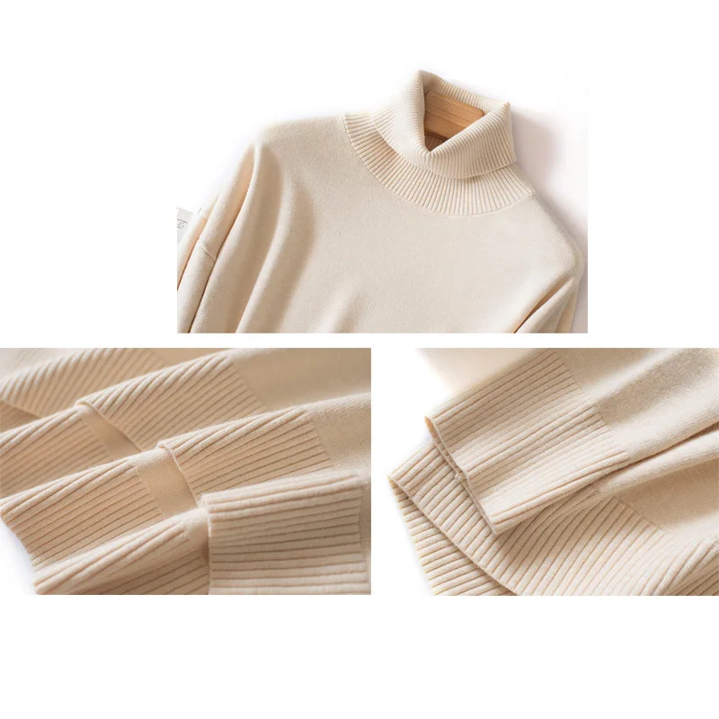 

New Hiking Turtleneck Sweaters for Women Fashion Casual Solid Thick Long Sleeve Loose Pullover Sweater Tops 2020 Autumn Winter