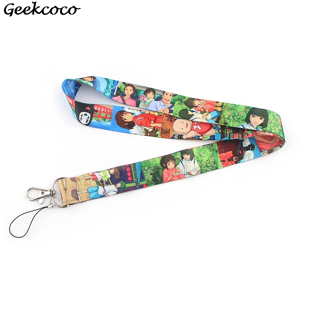 

20pcs/lot J1982 Cartoon Card Holders Case Phone Key Badge Camera USB Holders Neck Rope Lanyard with Keyring