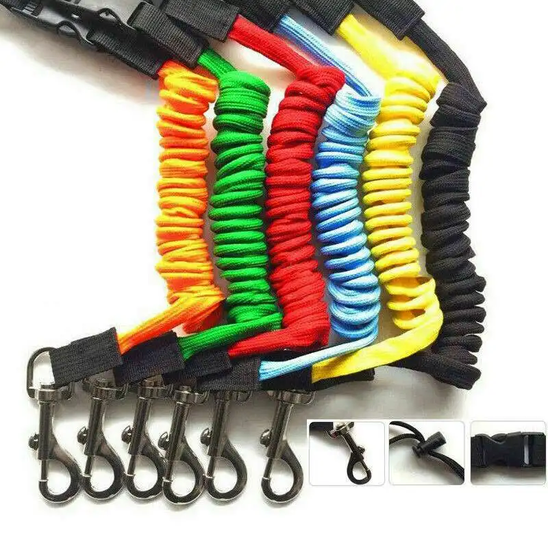 

Lanyard Safety Fishing Rod Kayak Canoe Elastic Leash Cord Rope Coiled Paddle