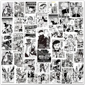 103050100pcs mix anime demon slayer attack on titan stickers poster graffiti decals laptop phone luggage car sticker for kids free global shipping