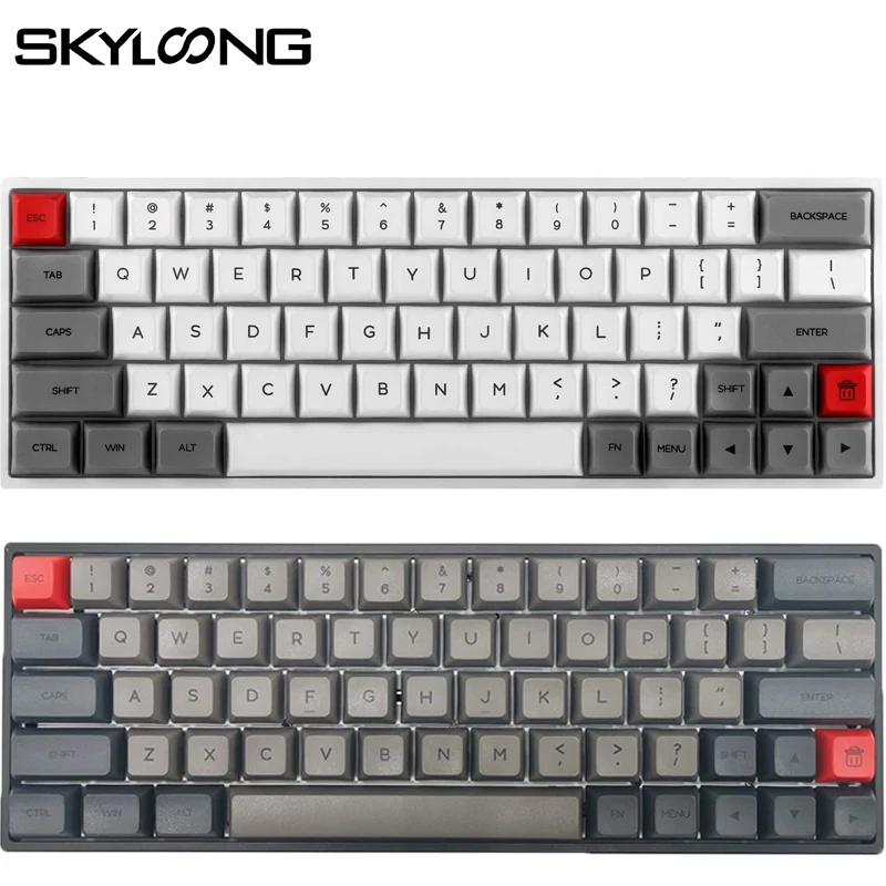 Skyloong SK64 64 клавиши Мини Портативная механическая клавиатура Беспроводная Bluetooth