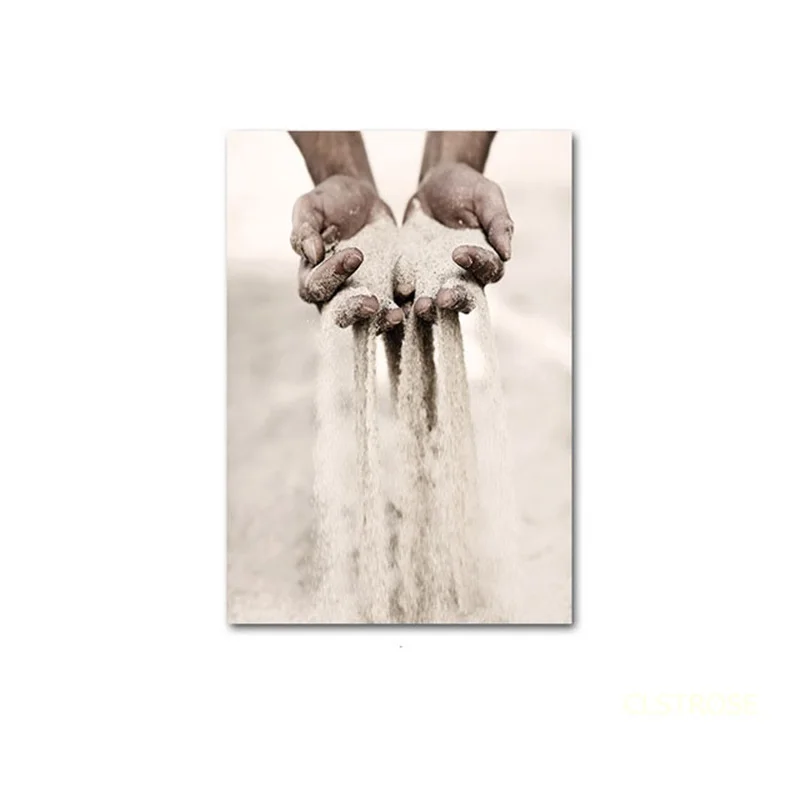 

Nordic Modern Style Still Life Line Love Heart Sand Hands Posters Canvas Pictures For Living Room Decorative Painting Unframed