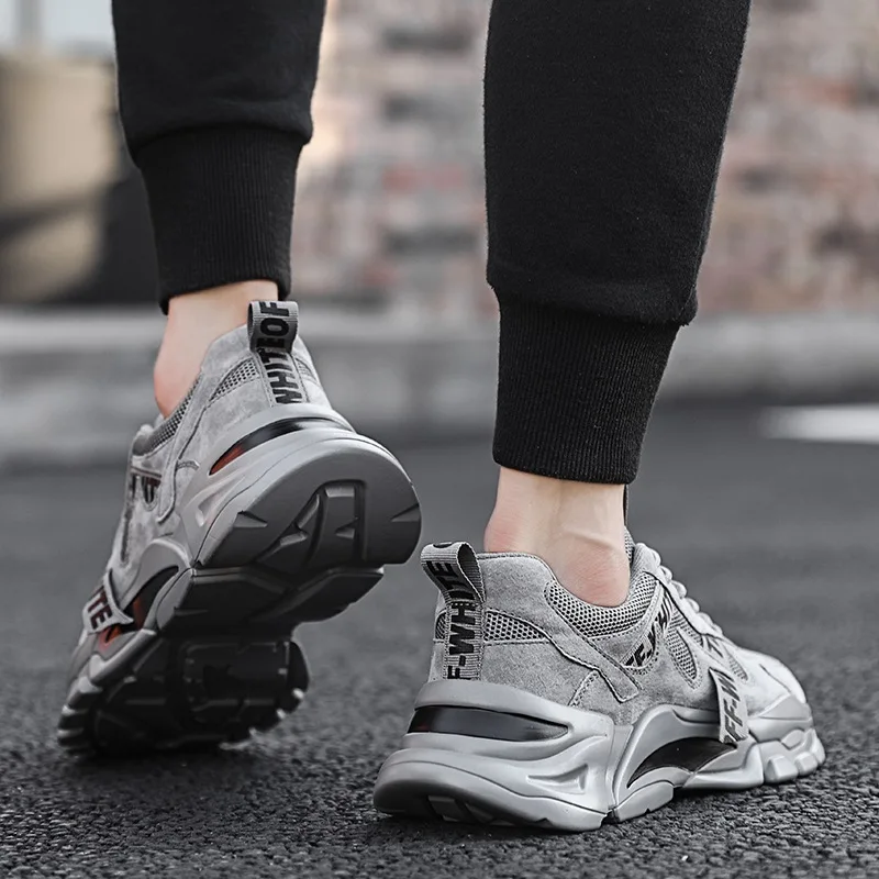 2019 мужская повседневная обувь на толстой подошве мужские кроссовки трендовые