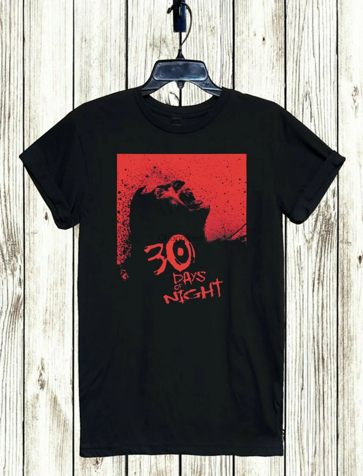 Футболка в стиле унисекс с надписью 30 дней ночи |