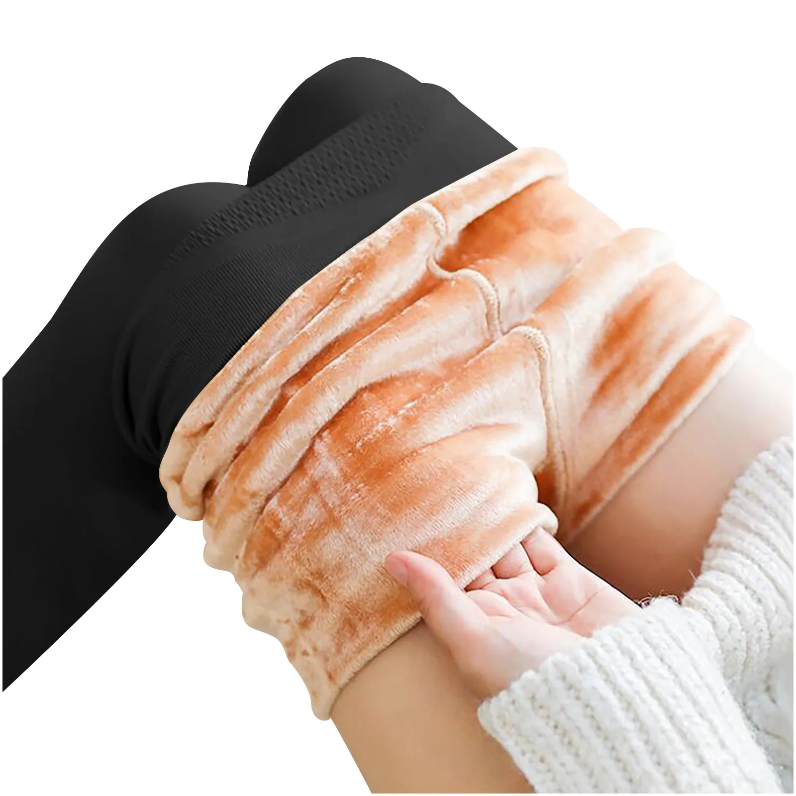 

Light Leg Artifact Fashion Legs Fake Translucent Ladies Keep Warm Solid Fleece Pantyhose Smooth And Warm Outer Wear Trousers