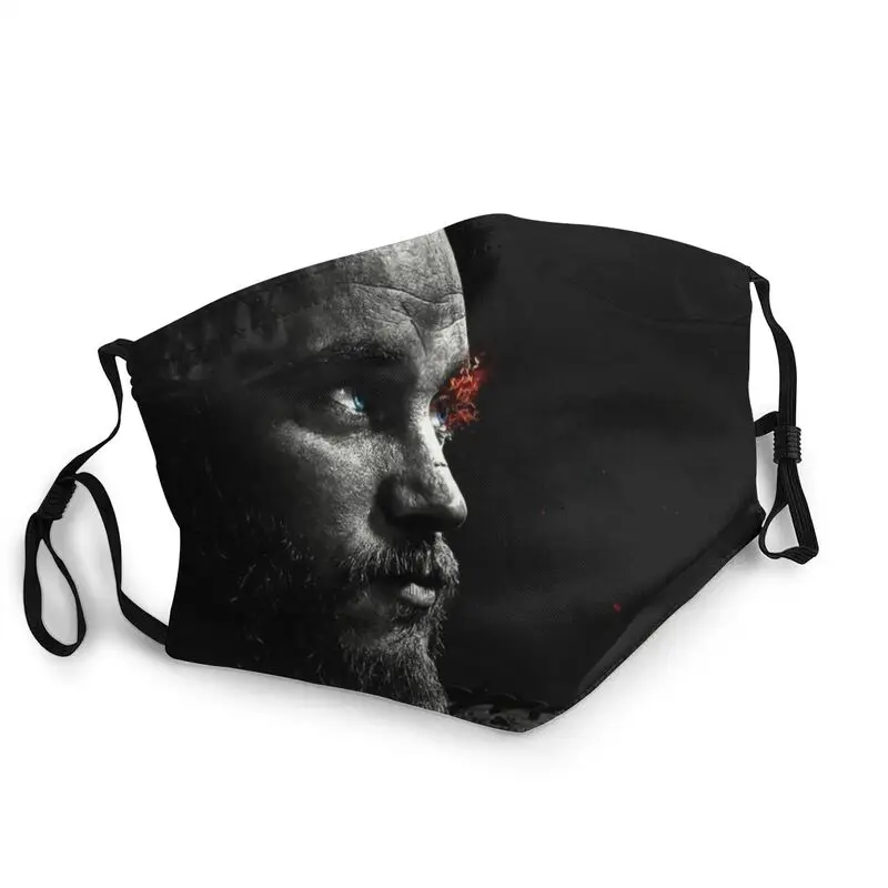 

Маска для лица Ragnar Lothbrok Vikings, маска унисекс против смога от пыли, маска-воин викингов, защитная дышащая маска-респиратор